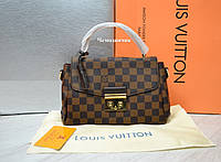 Женская брендовая сумка Louis Vuitton Луи Виттон шахматка, брендовые женские сумки, сумка луи витон