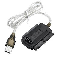 APPC08 USB 2.0 адаптер жорсткого диска IDE/SATA, чорний (APPC08)