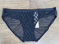 1, Мягкие черно-синие navy кружевные трусики bikini Gilly Hicks Джилли Хикс Размер М Оригинал