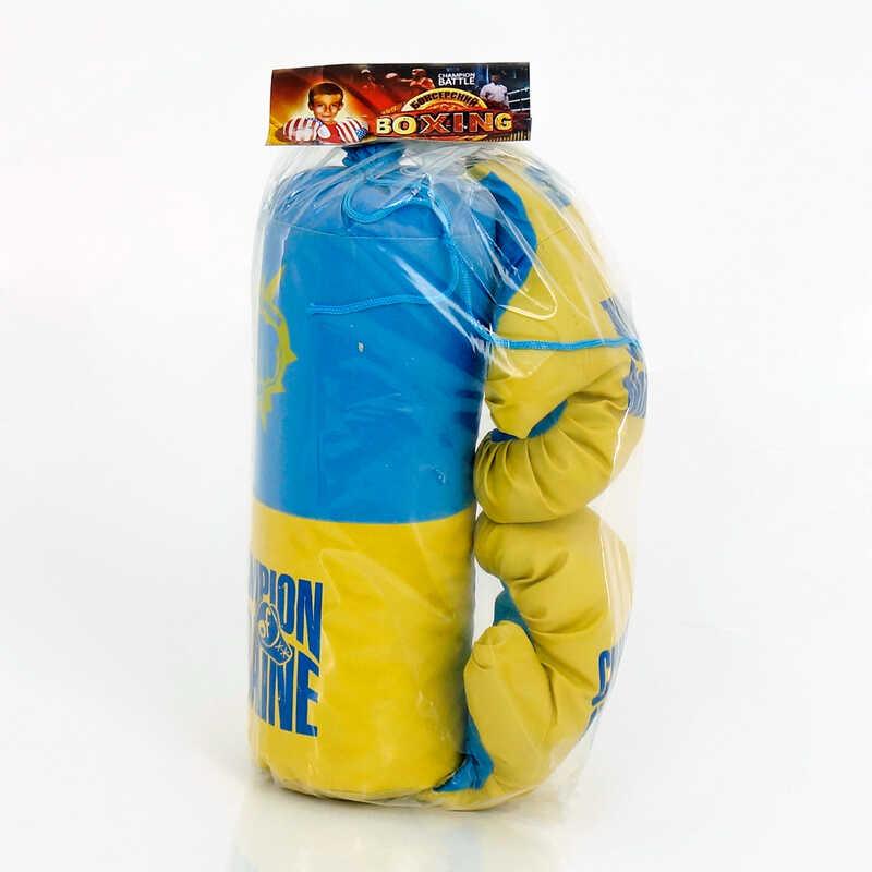 Детская боксерская груша с перчатками "Украина" маленький S-UA "Укр" 12х12х37 см; арт 52172 - фото 2 - id-p1728058778