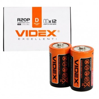 Батарейки Videx D LR20 2 шт.