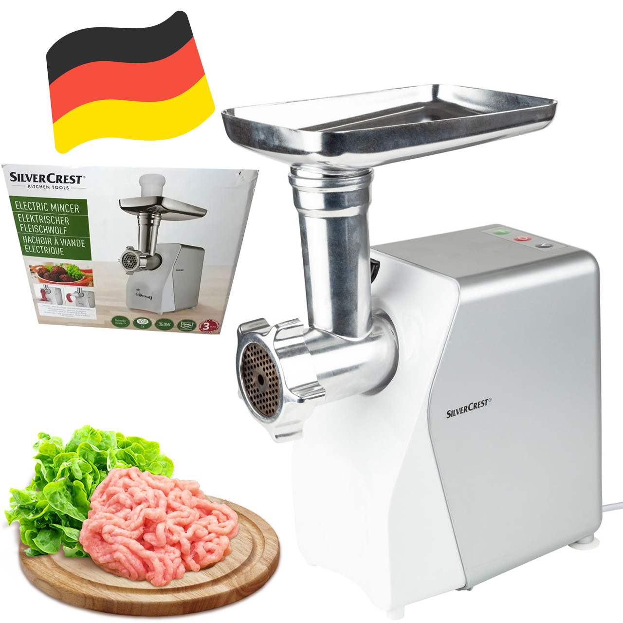 М'ясорубка SilverCrest SFW 350 D5 (1200 Вт, Німеччина), фото 1