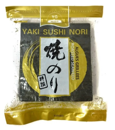 Водорості норі Yamato Gold смажені для суші 1 уп 100 аркушів, фото 1