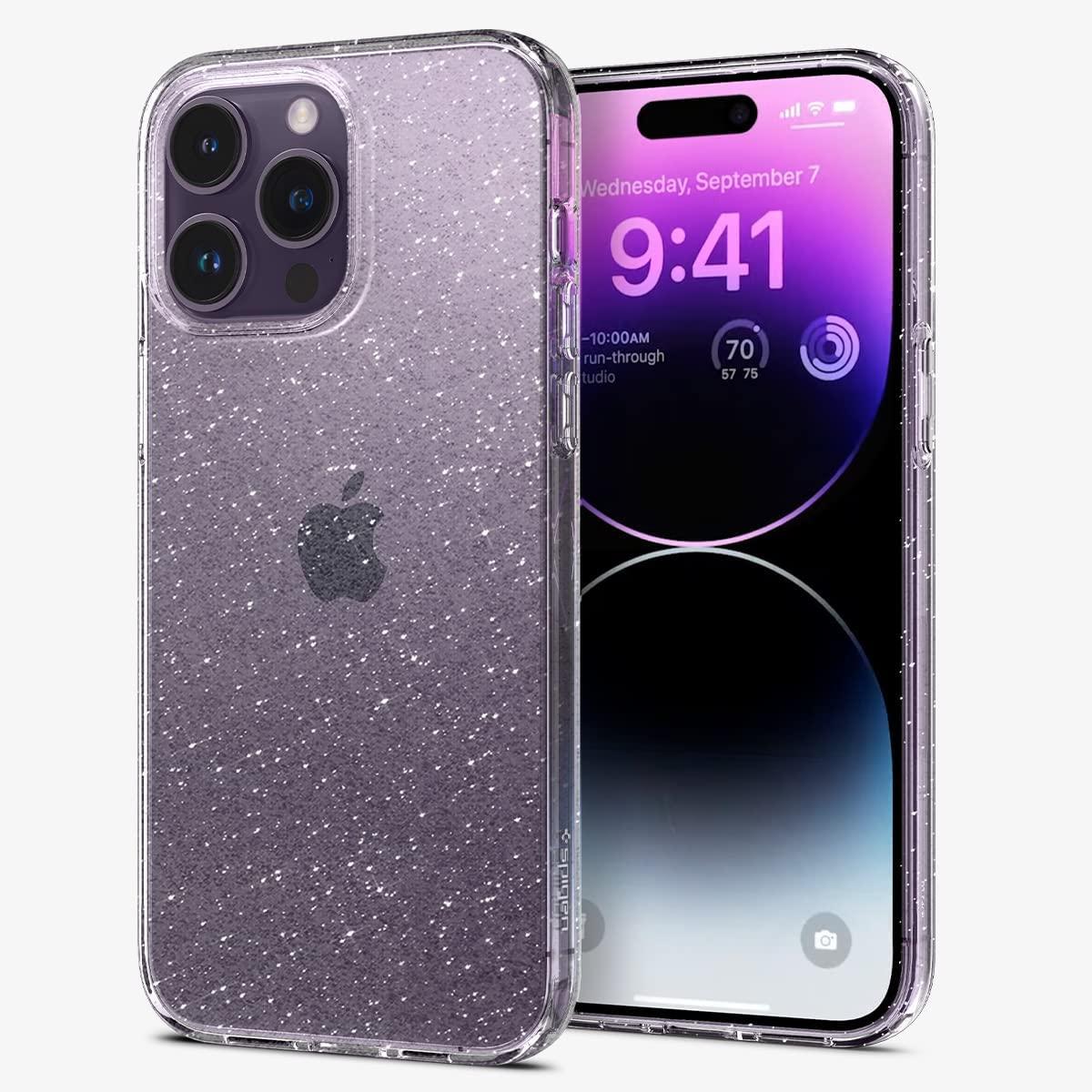 Чохол Spigen для iPhone 14 Pro Max — Liquid Crystal Glitter, Crystal Quartz (ACS04810), фото 1