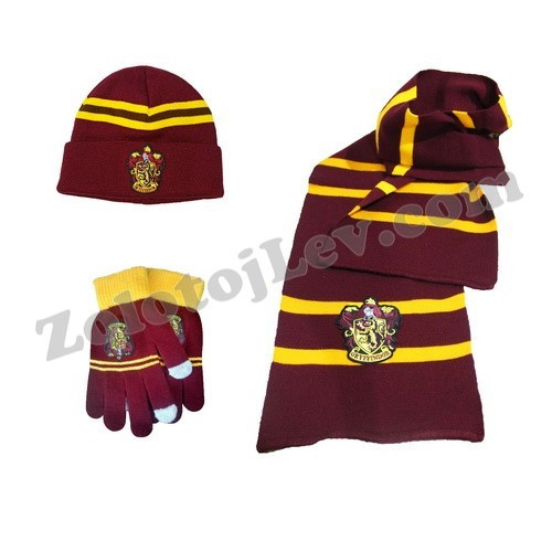 Комплект Гаррі Поттера шалик шапка рукавички