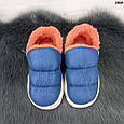 Тапочки чуні дитячі екошкіра на хутрі, фото 2