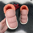 Тапочки чуні дитячі екошкіра на хутрі, фото 3