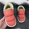 Тапочки чуні дитячі екошкіра на хутрі, фото 8