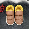 Тапочки чуні дитячі екошкіра на хутрі, фото 9