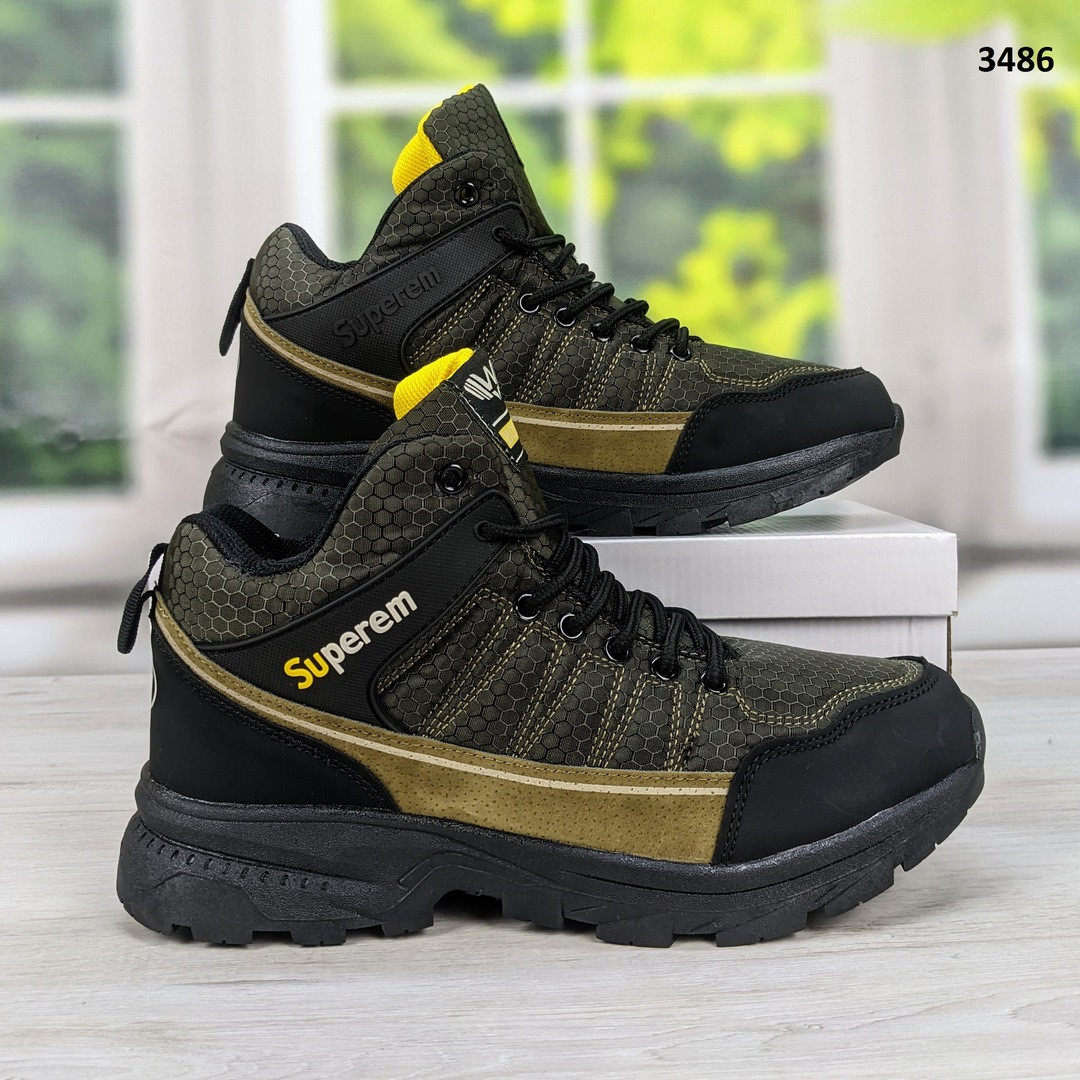 Черевики чоловічі зимові спортивного плану коричневі Bonote, фото 1