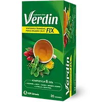 Verdin Fix чай для улучшения пищеварения с солодкой, тмином, одуванчиком, кориандром, мятой, шиповником 20 пак