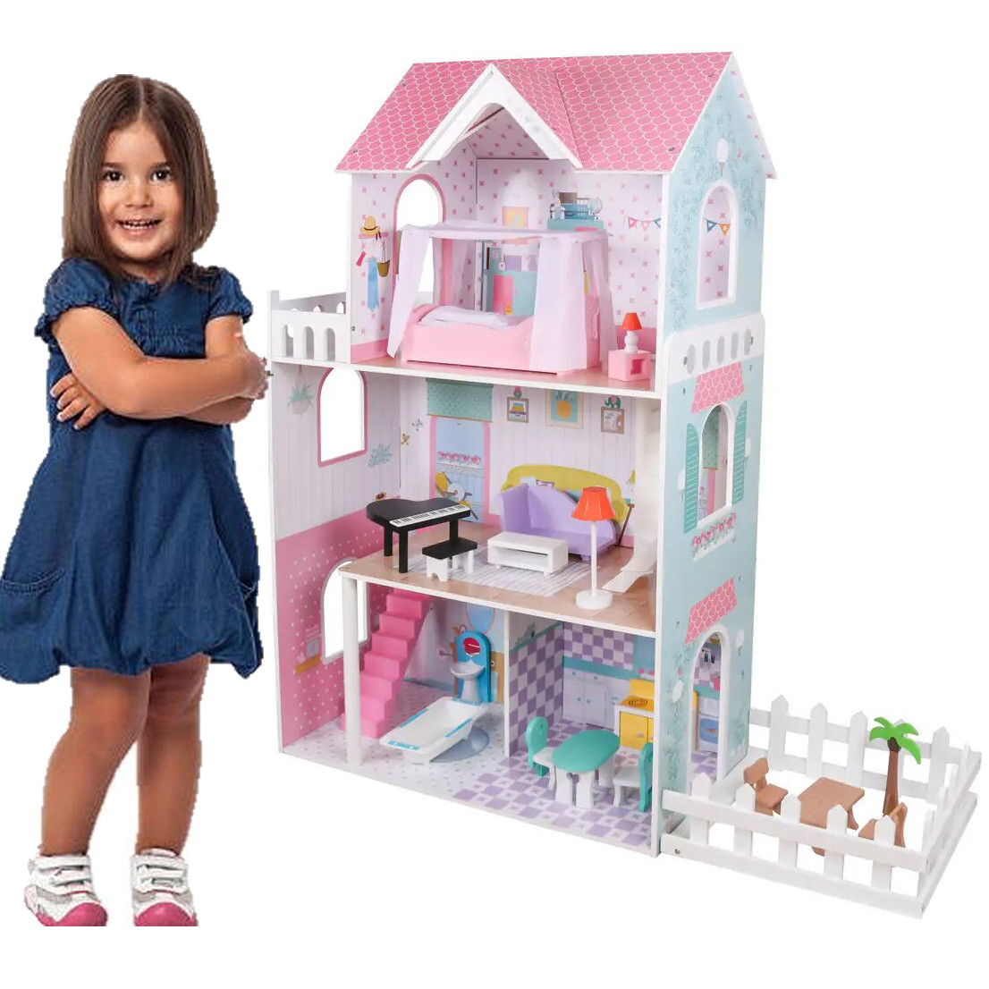 Домик для Rукол Вилла Севилья с Куклой Кукольный Домик — Купить ...