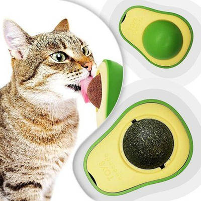 Іграшка шарик котяча мята авокадо, ласощі для котів