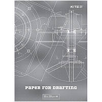 Папір для креслення А4, 10 аркушів, 200 г/м2, Kite K23-269