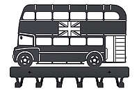 Вешалка для ключей Лондонски Автобус подарок English London BUS Green Seven
