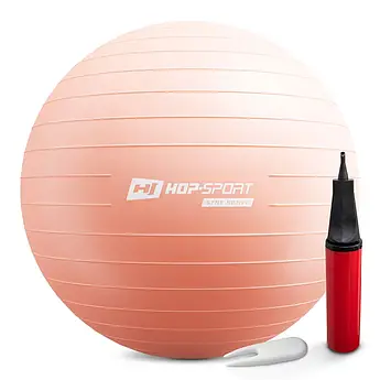HS-R075YB Фітбол 75 см Рожевий + насос