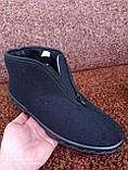 Зимові чоловічі чоботи теплі Угги валянки бурки черевики на блискавці чорні 40р = 26 см, фото 6