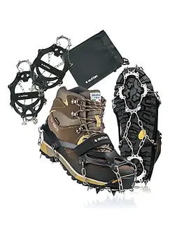 Льодоступи з ремінцем + чохол М (35-40) Чорний