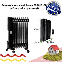 Радіатор оливний Camry CR 7810 LED на 9 секцій із пультом ДК