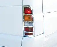 Накладки на стопы (2 шт, нержавейка) Carmos - Турецкая сталь для марки.авто. Ford Transit 2000-2014 гг.от VLF