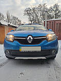 Зимова нижня накладка на решітку Глянцева для Renault Sandero 2013-2022 рр, фото 2