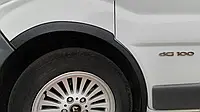 Накладки на колесные колесные арки (4 шт, черные) 2007-2015, черный пластик для авто.модель. Nissan Primastar