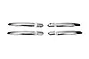 Накладки на ручки (4 шт, нерж) З чіпом, Carmos - Турецька сталь для Hyundai IX-35 2010-2015рр., фото 2