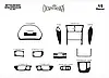 Декоративні накладки на панель для Mitsubishi Space Wagon 1998-2004 рр., фото 2