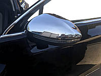 Накладки на зеркала EU (2 шт., нержавейка) Carmos - турецкая сталь для марки.авто. Volkswagen Passat B8