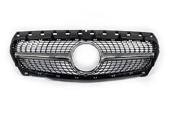 Передня решітка (2013-2016, Diamond Silver) для Mercedes CLA C117 2013-2019рр.