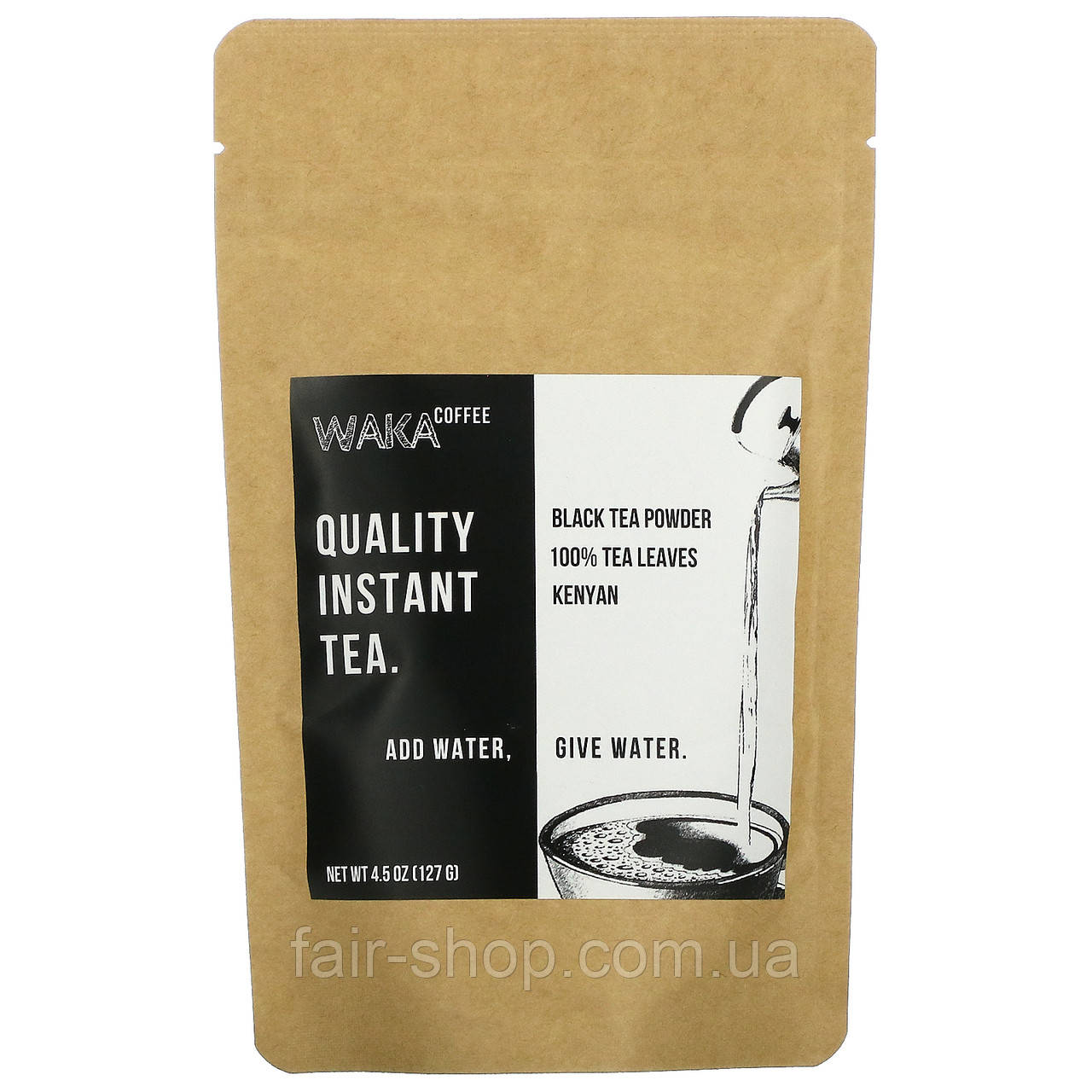 Waka Coffee, Листья 100% растворимого чая, черный чай в порошке ...
