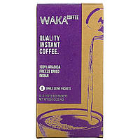 Waka Coffee, Растворимый кофе из 100% арабики, сублимированный индийский кофе, легкая обжарка, 8 пакетиков по