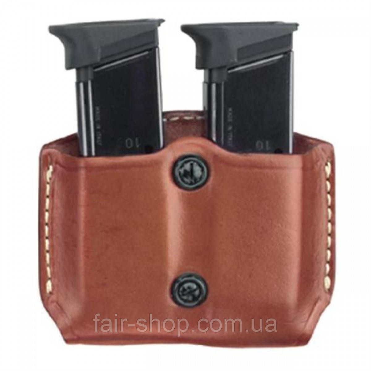 Службовий підсумок Gould & Goodrich Gold Line Belt Loop Double Mag Case Chestnut Brown, оригінал. Доставка з США/ЄС протягом 14, фото 1