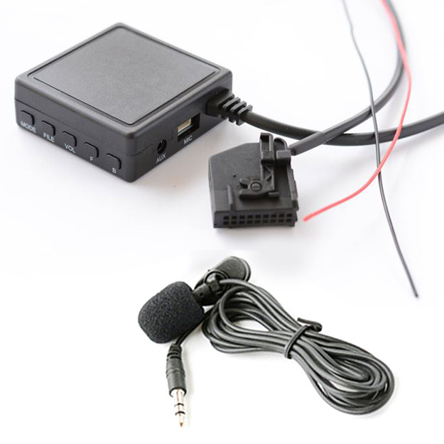 Bluetooth USB AUX адаптер Mercedes Benz COMAND 2.0 APS 220 W211 W208 W168 W203 для штатних магнітол 18-pin