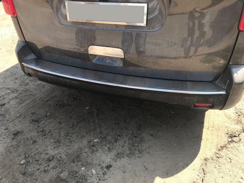 Накладка на задній бампер OmsaLine (нерж) Довга база для Toyota Proace 2017↗ рр., фото 1