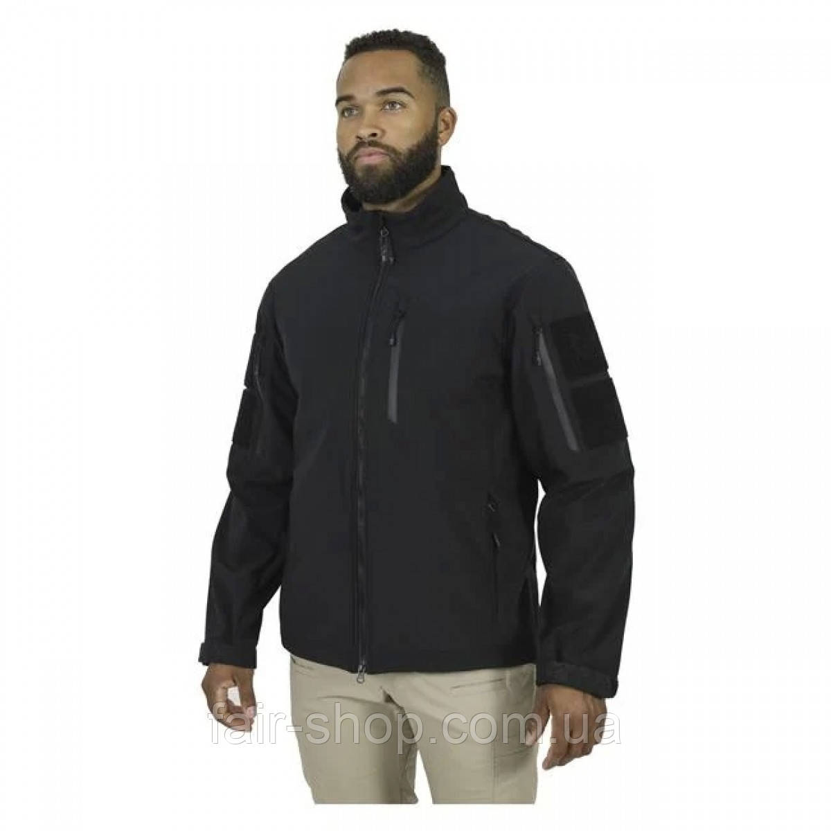 Військова софт-шел куртка Mission Made Soft Shell Jacket Black, оригінал. Доставка з США/ЄС протягом 14 днів, фото 1