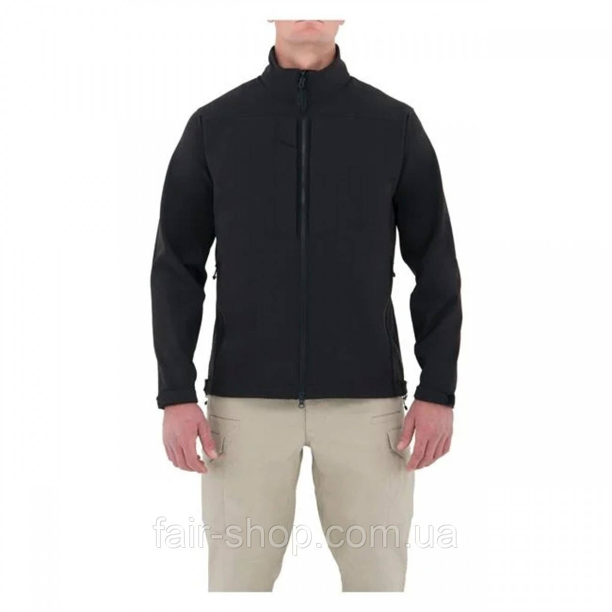 Військова софт-шел куртка First Tactical Tactix Softshell Jacket Midnight Navy, оригінал. Доставка з США/ЄС протягом 14 днів Военная софт-шел куртка First Tactical Tactix Softshell Jacket Black Доставка з США від 14 днів, Чорний, фото 1