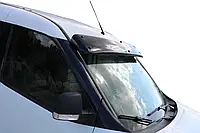 Козырек на лобовое стекло (черный глянец, 5мм) для авто.модел. Fiat Doblo III 2010-2022 гг