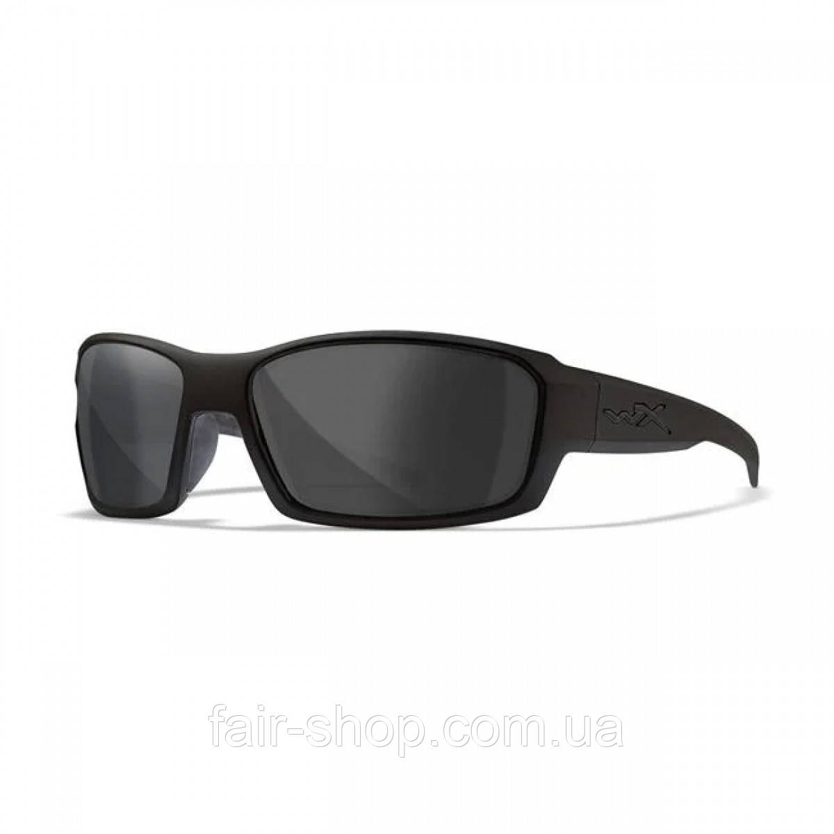 Окуляри для стрільби Wiley X Rebel Matte Black (frame) - Smoke Gray (lens), оригінал. Доставка з США/ЄС протягом 14 днів, фото 1