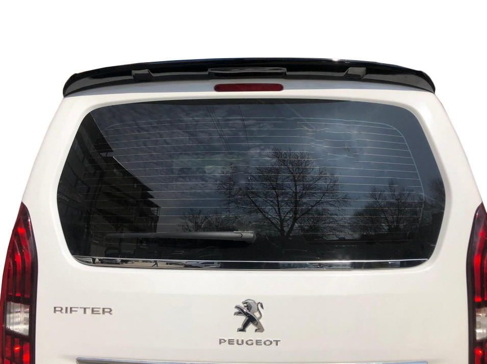 Нижня кромка скла (нерж.) OmsaLine - Італійська нержавійка для Peugeot Partner/Rifter 2019↗ рр.