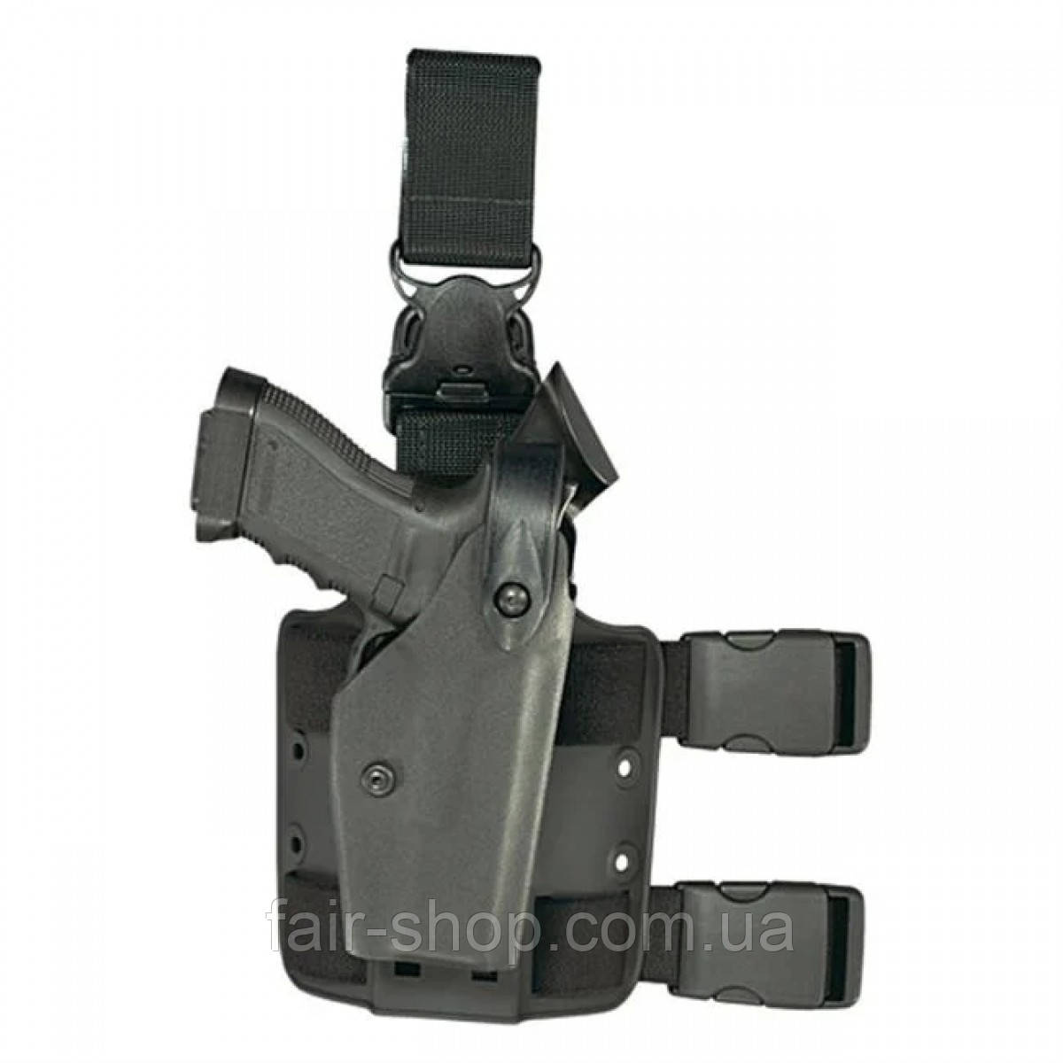 Тактична кобура Safariland Quick Release Leg Strap SLS Tactical Thigh Holster Black, оригінал. Доставка з США/ЄС протягом 14 днів, фото 1
