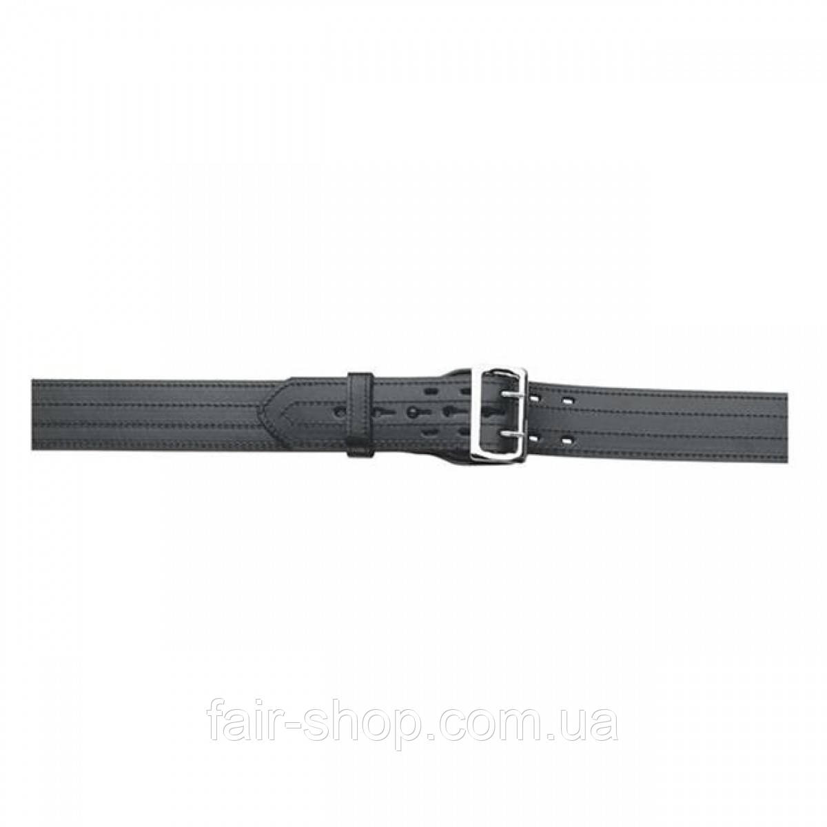 Службовий ремінь Gould & Goodrich Lined 4-Row Stitched Duty Belt Black, оригінал. Доставка з США/ЄС протягом 14 днів, фото 1