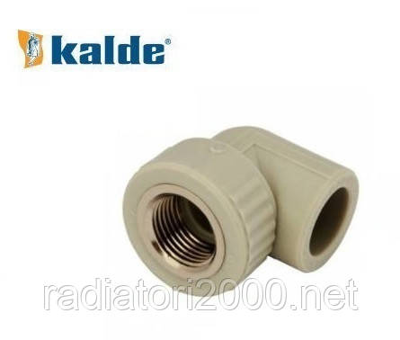Кут (коліно) Kalde 20х3/4" РВ поліпропілен