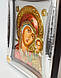 Казанська Ікона Божої Матері 20x25см з різнобарвною емалью в срібній рамці з позолотою під склом, фото 6