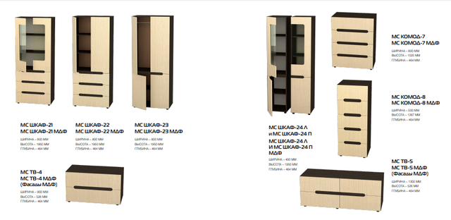 Модульная мебель Компанит Стиль_элементы