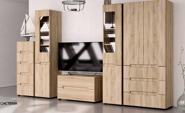 Модульная мебель Компанит Стиль_дуб-сонома