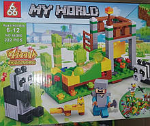 Конструктор для хлопчиків майнкрафт 220 деталь Bela Minecraft My World 66080