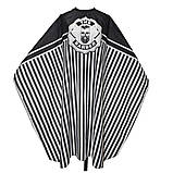 Пеньюар/накидка перукарня для стриження з регульованою застібкою The Barber чорний (GS-76684), фото 2