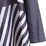 Пеньюар/накидка перукарня для стриження з регульованою застібкою The Barber чорний (GS-76684), фото 7