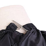Пеньюар/накидка перукарня для стриження з регульованою застібкою The Barber чорний (GS-76684), фото 8